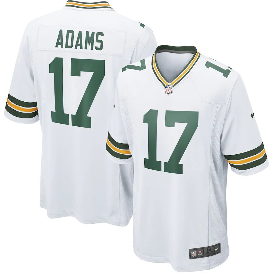Men Green Bay Packers #17 Davante Adams Nike White Game Team NFL Jersey->green bay packers->NFL Jersey